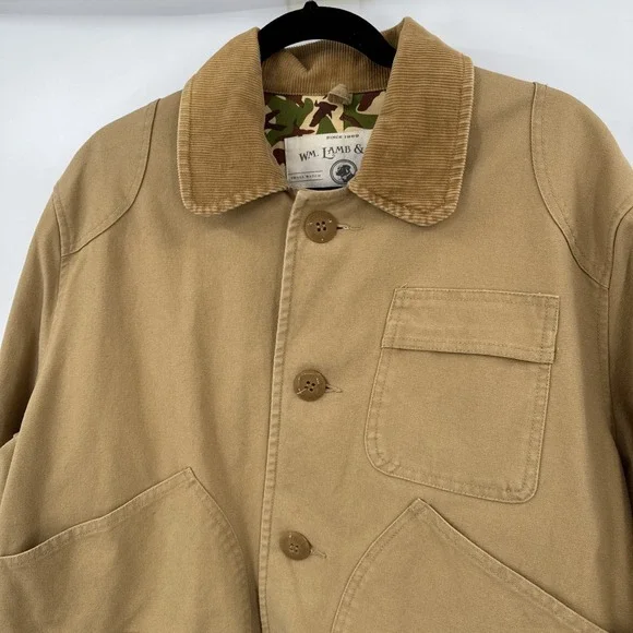 LAMB & SON Southern Proper Jacket/Field Coat Mens XL  Duck‎ Hunting Canvas Camo - Picture 2 of 16